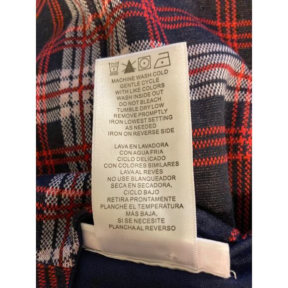 Bonnie Jean Girls Plaid Holiday Dress with Cardigan Size 4 Red and Navy NWT - Picture 5 of 8